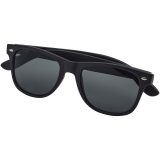 Vue 3 de Lunettes de soleil Arlo en bambou avec revêtement noir