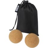 Vue 1 de Balle de yoga en liège Trikona- set de 2