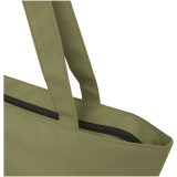 Vue 4 de Sac shopping Panama de 20 L avec fermeture éclair recyclé certifié GRS