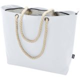 Vue 4 de Sac shopping Panama recyclé GRS isotherme de plage avec poignées en cordelette 23L