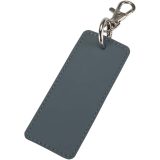 Vue 1 de Porte-clés rectangulaire à breloques en matériaux recyclés certifié GRS Resi Plus