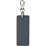 Vue 3 de Porte-clés rectangulaire à breloques en matériaux recyclés certifié GRS Resi Plus