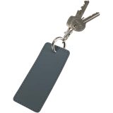 Vue 4 de Porte-clés rectangulaire à breloques en matériaux recyclés certifié GRS Resi Plus