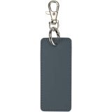 Vue 2 de Porte-clés rectangulaire à breloques en matériaux recyclés certifié GRS Resi Plus