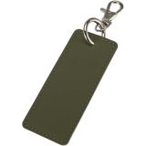 Vue 1 de Porte-clés rectangulaire à breloques en matériaux recyclés certifié GRS Resi Plus