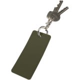 Vue 4 de Porte-clés rectangulaire à breloques en matériaux recyclés certifié GRS Resi Plus