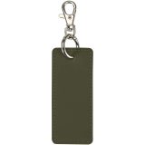 Vue 2 de Porte-clés rectangulaire à breloques en matériaux recyclés certifié GRS Resi Plus