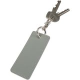 Vue 4 de Porte-clés rectangulaire à breloques en matériaux recyclés certifié GRS Resi Plus