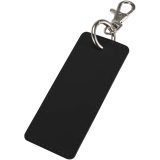 Vue 1 de Porte-clés rectangulaire à breloques en matériaux recyclés certifié GRS Resi Plus