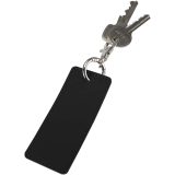 Vue 4 de Porte-clés rectangulaire à breloques en matériaux recyclés certifié GRS Resi Plus
