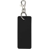 Vue 2 de Porte-clés rectangulaire à breloques en matériaux recyclés certifié GRS Resi Plus