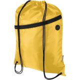 Vue 5 de Sac à cordon Oriole en RPET avec poche avant zippée, 5 L