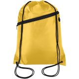 Vue 6 de Sac à cordon Oriole en RPET avec poche avant zippée, 5 L