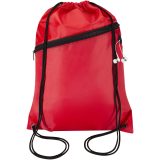 Vue 12 de Sac à cordon Oriole en RPET avec poche avant zippée, 5 L
