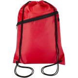 Vue 10 de Sac à cordon Oriole en RPET avec poche avant zippée, 5 L