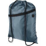 Vue 1 de Sac à cordon Oriole en RPET avec poche avant zippée, 5 L
