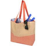 Vue 10 de Grand sac fourre-tout en papier paille Rhythm avec fermeture à glissière, 21 L