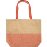 Vue 9 de Grand sac fourre-tout en papier paille Rhythm avec fermeture à glissière, 21 L