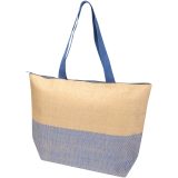 Vue 1 de Grand sac fourre-tout en papier paille Rhythm avec fermeture à glissière, 21 L