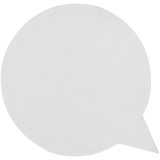 Vue 2 de Post-its recyclés Sticky-Mate® en forme de bulles