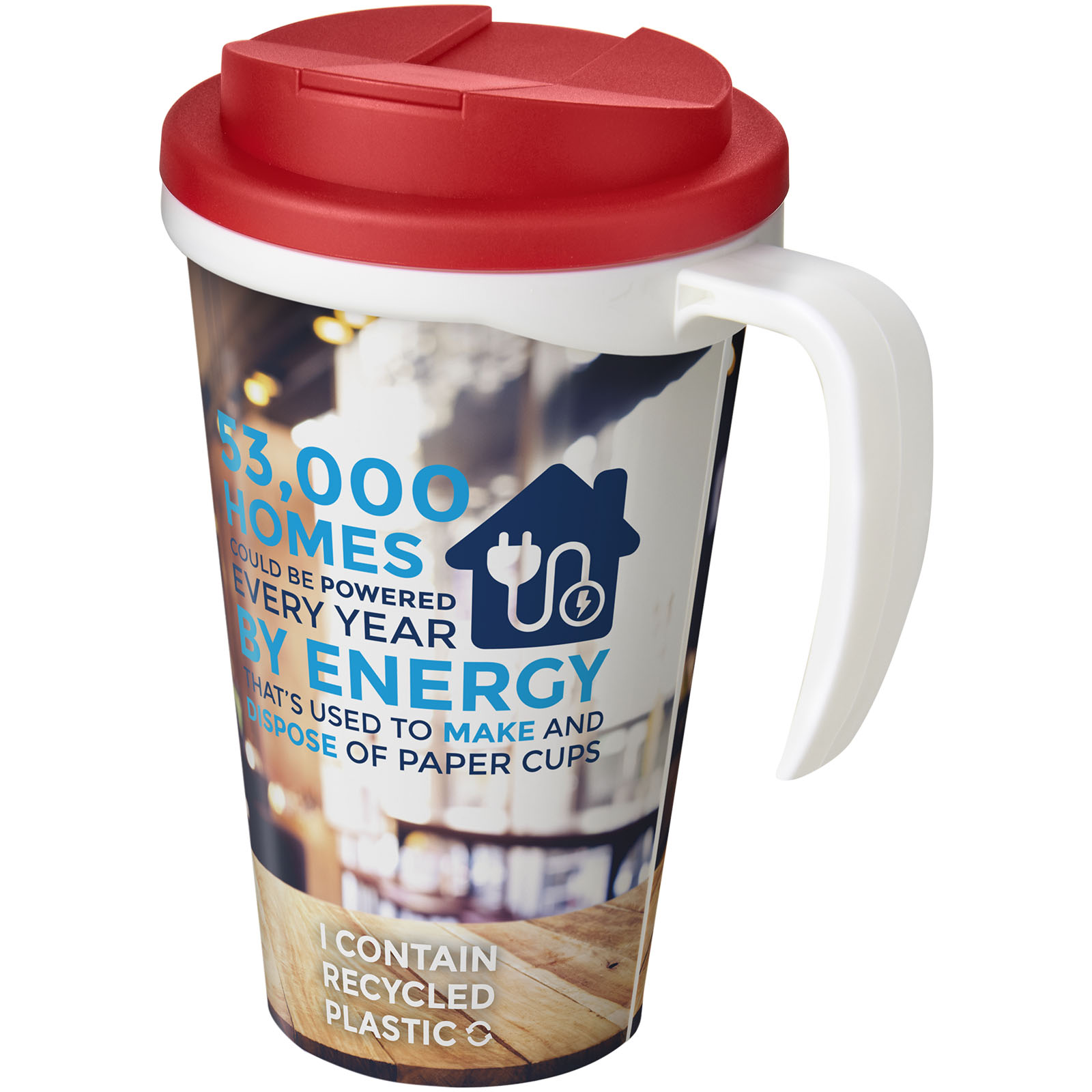 Mug isolant Brite-Americano® Grande 350ml avec couvercle anti fuite