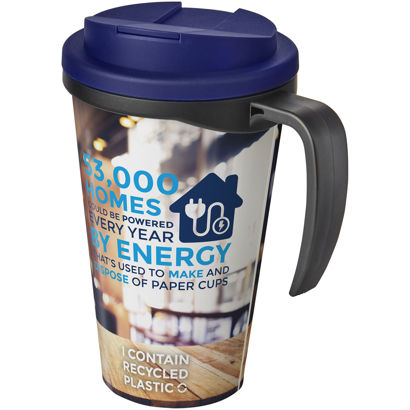 Mug isolant Brite-Americano® Grande 350ml avec couvercle anti fuite