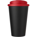 Vue 2 de Gobelet Americano® Eco recyclé de 350ml avec couvercle anti-déversement