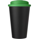 Vue 2 de Gobelet Americano® Eco recyclé de 350ml avec couvercle anti-déversement