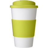 Vue 2 de Gobelet isolant Americano® 350ml avec bandeau antidérapant et couvercle anti-fuite