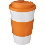 Vue 1 de Gobelet isolant Americano® 350ml avec bandeau antidérapant et couvercle anti-fuite