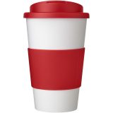 Vue 10 de Gobelet isolant Americano® 350ml avec bandeau antidérapant et couvercle anti-fuite