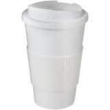 Vue 1 de Gobelet isolant Americano® 350ml avec bandeau antidérapant et couvercle anti-fuite