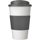 Vue 2 de Gobelet isolant Americano® 350ml avec bandeau antidérapant et couvercle anti-fuite