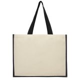 Vue 3 de Sac Varai 320 g/m² en toile et jute 23L