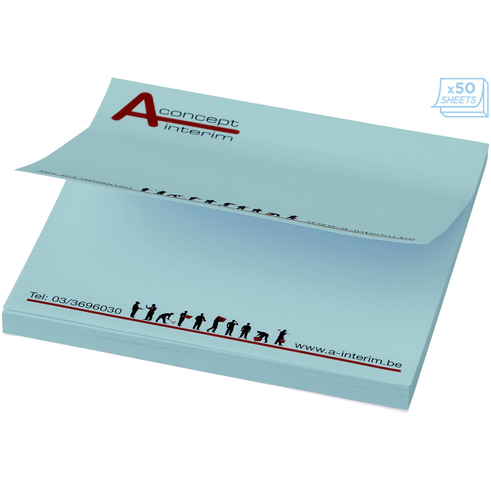 Mémo-autocollants Sticky-Mate® 75x75mm