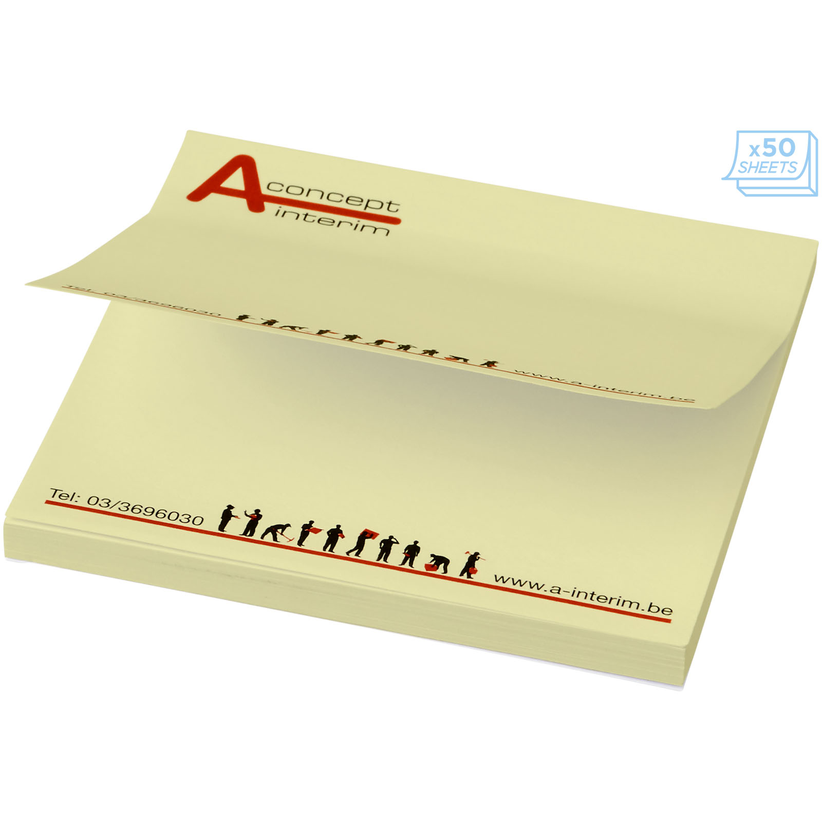 Mémo-autocollants Sticky-Mate® 75x75mm