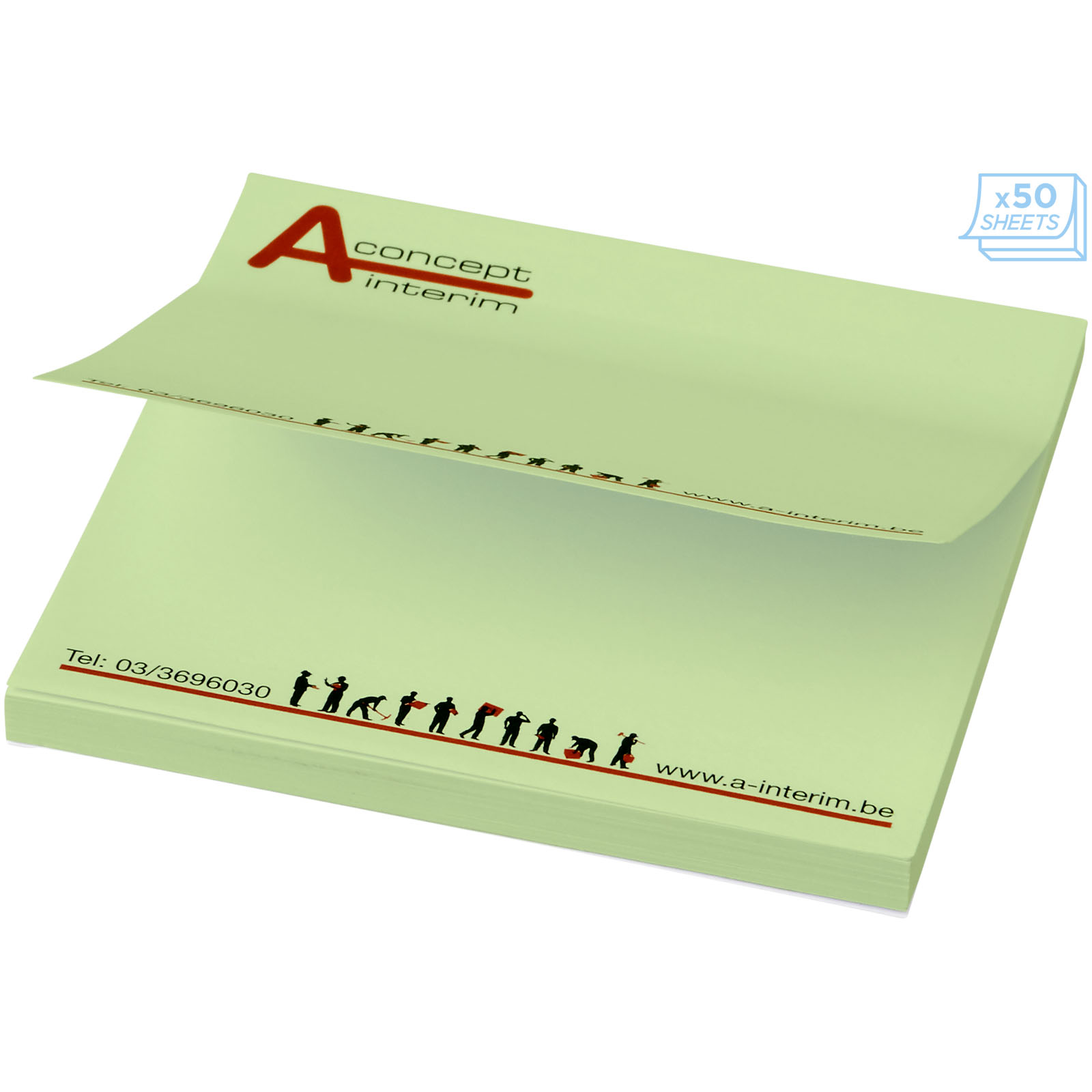 Mémo-autocollants Sticky-Mate® 75x75mm