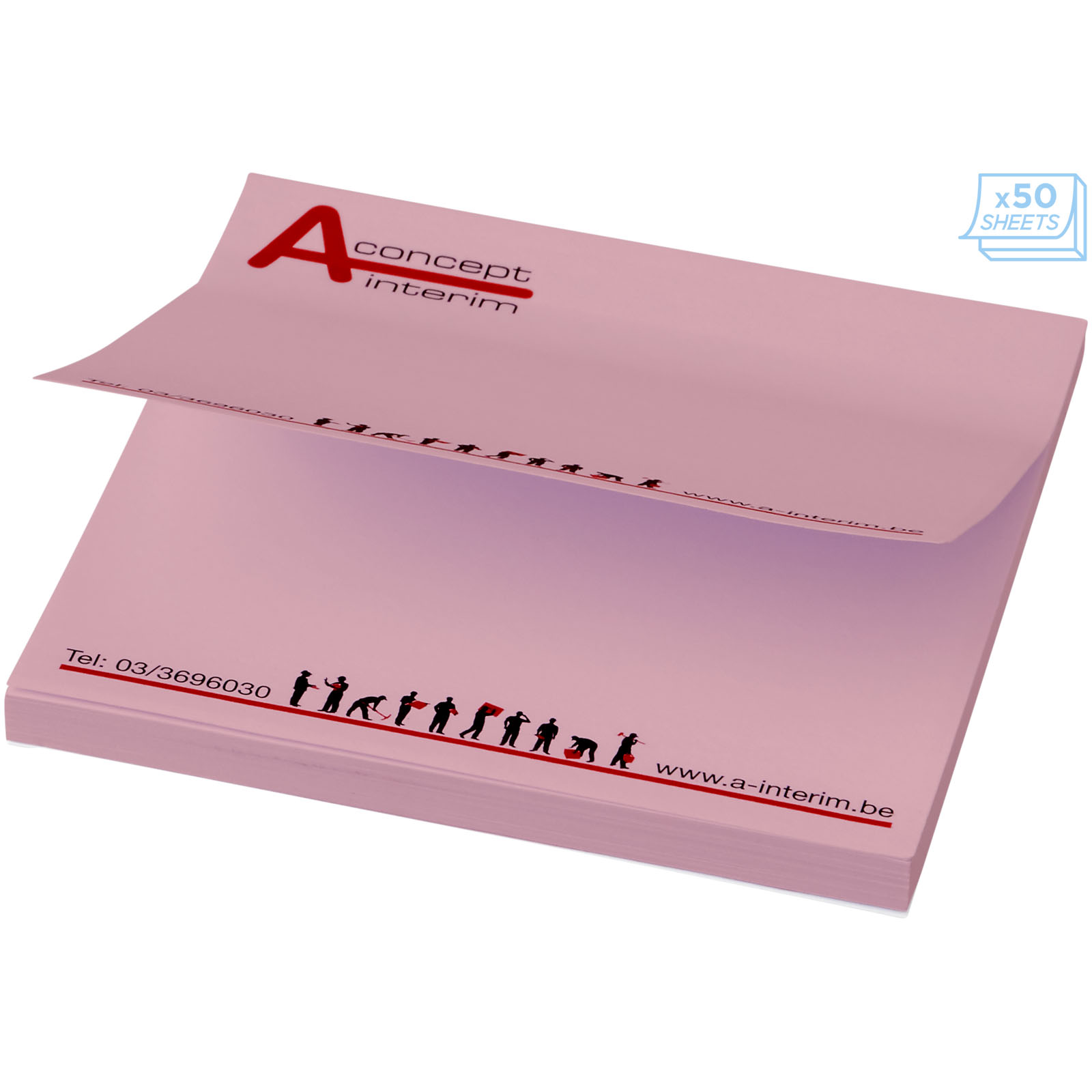 Mémo-autocollants Sticky-Mate® 75x75mm