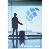 Vue 2 de Cahier Desk-Mate® A5 à spirales avec couverture polypropylène