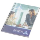Vue 1 de Cahier Desk-Mate® A6 à spirales avec couverture polypropylène