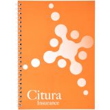 Vue 2 de Cahier Desk-Mate® à spirales A4 avec couverture PP