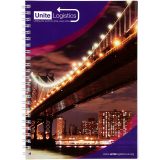 Vue 2 de Carnet de notes à spirales A5 Desk-Mate® avec couverture arrière imprimée