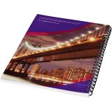 Vue 8 de Carnet de notes à spirales A4 Desk-Mate® avec couverture arrière imprimée