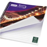 Vue 10 de Carnet de notes à spirales A4 Desk-Mate® avec couverture arrière imprimée