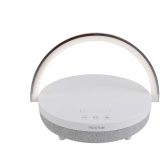 Vue 1 de Enceinte Bluetooth® 4-en-1 Prixton de 10 W avec lumière LED et station de charge sans fil