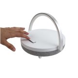 Vue 3 de Enceinte Bluetooth® 4-en-1 Prixton de 10 W avec lumière LED et station de charge sans fil