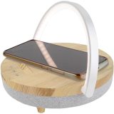Vue 9 de Enceinte Bluetooth® 4-en-1 Prixton de 10 W avec lumière LED et station de charge sans fil