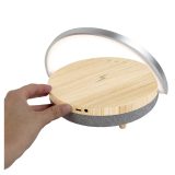Vue 10 de Enceinte Bluetooth® 4-en-1 Prixton de 10 W avec lumière LED et station de charge sans fil