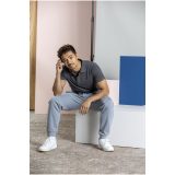 Vue 4 de Polo Graphite bio manches courtes homme