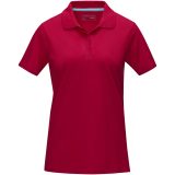 Vue 2 de Polo Graphite bio manches courtes femme